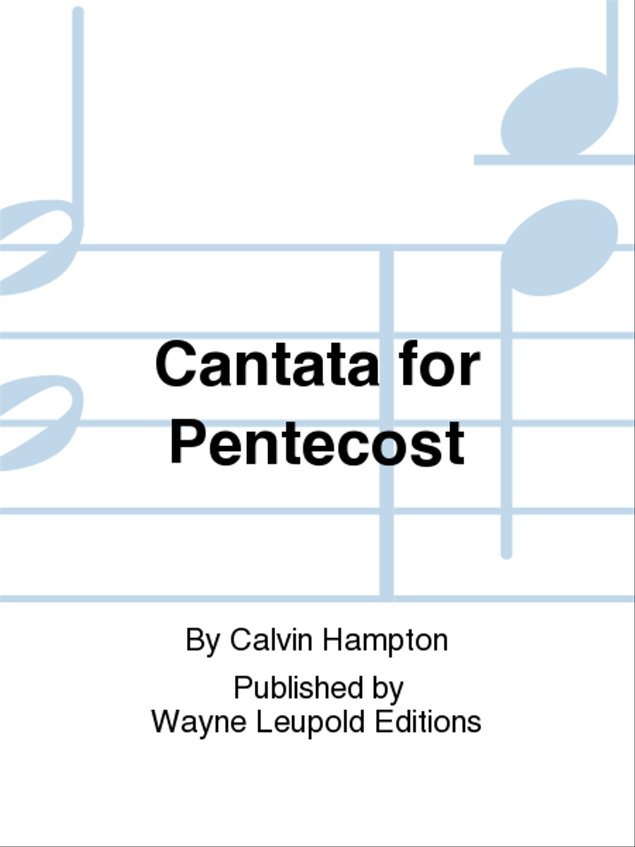 Book cover for Cantata for Pentecost