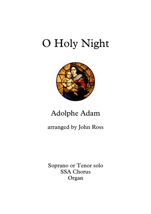 Book cover for O Holy Night (Soprano or Tenor soloist, SSA choir, Organ)