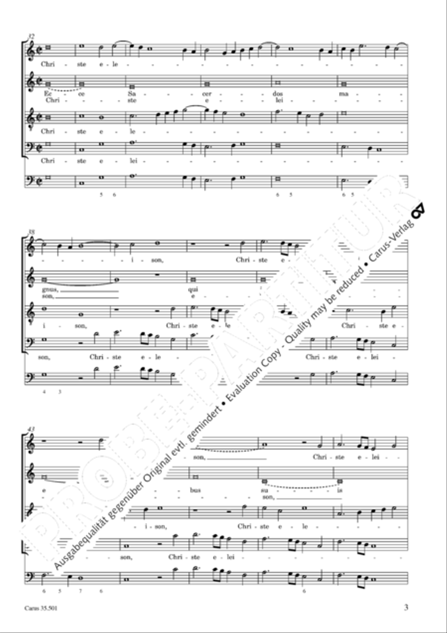 Palestrina: Masses and individual movements Score scores gallery preview page 18