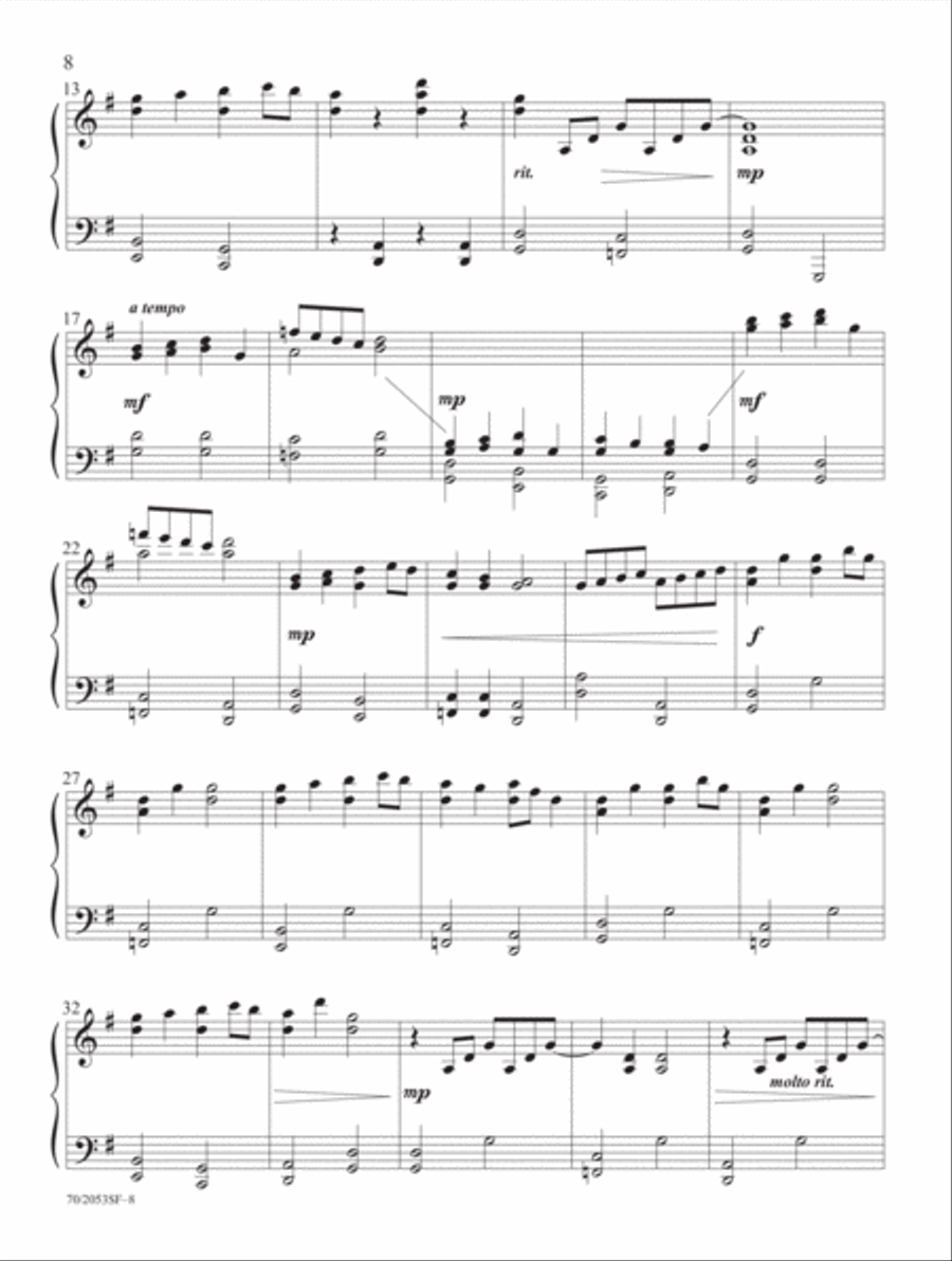 Peace on Earth Piano Solo scores gallery preview page 5
