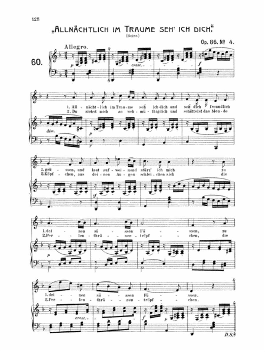 Mendelssohn: 79 Songs, Medium Voice (German) Medium Voice scores gallery preview page 1