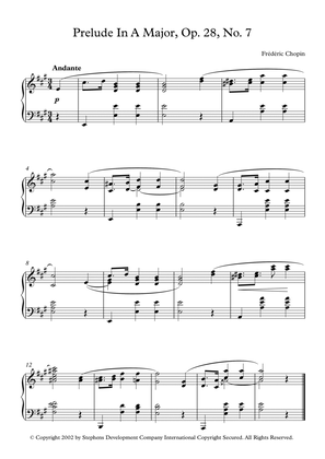 Prelude In A Major, Op. 28, No. 7