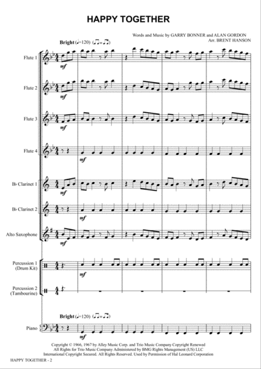 Happy Together Small Ensemble scores gallery preview page 2
