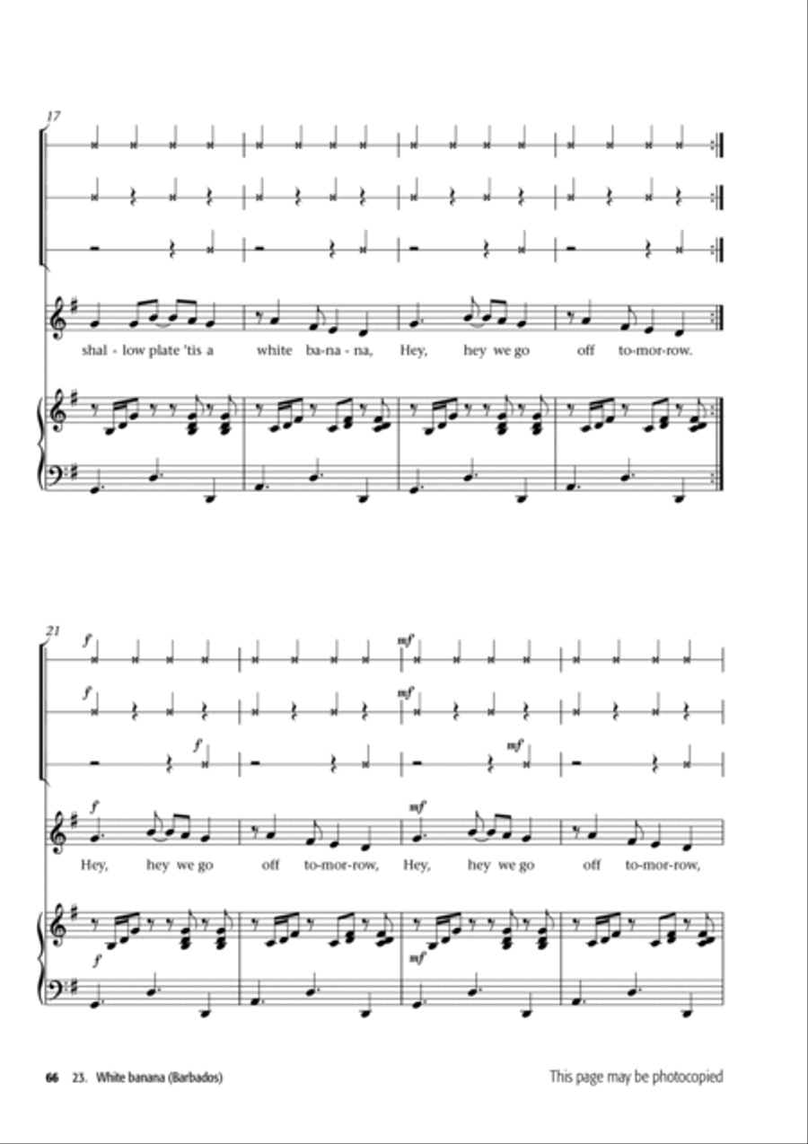 Young Voiceworks Unison Choir scores gallery preview page 17