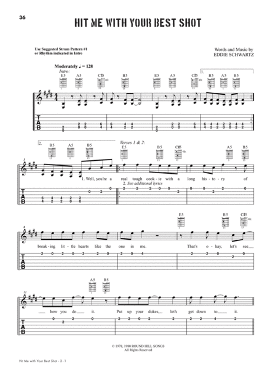 Guitars for Vets---Official Songbook Electric Guitar scores gallery preview page 7
