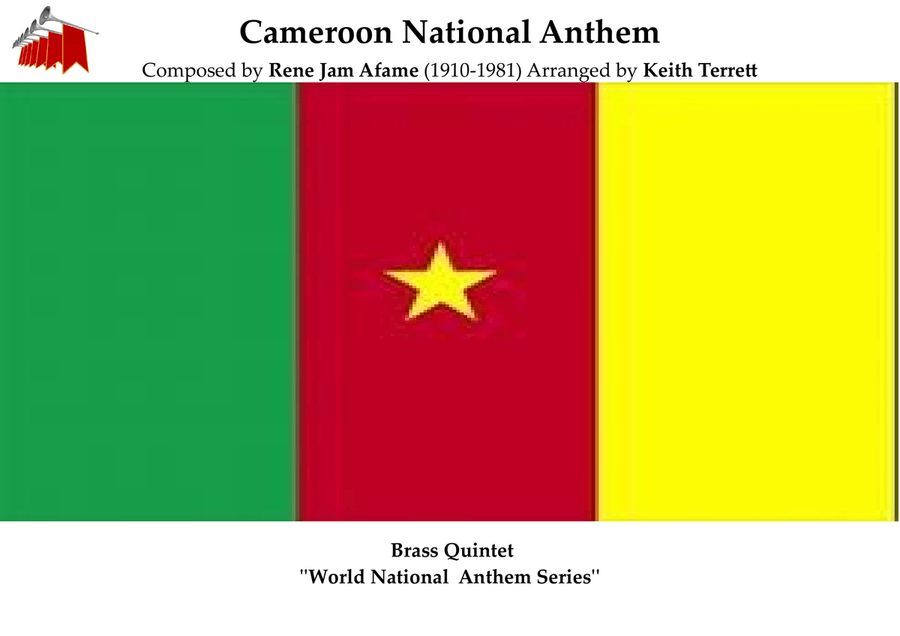 Cameroon National Anthem (O Cameroon, Cradle of our Forefathers) for Brass Quintet Brass Quintet scores gallery preview page 1