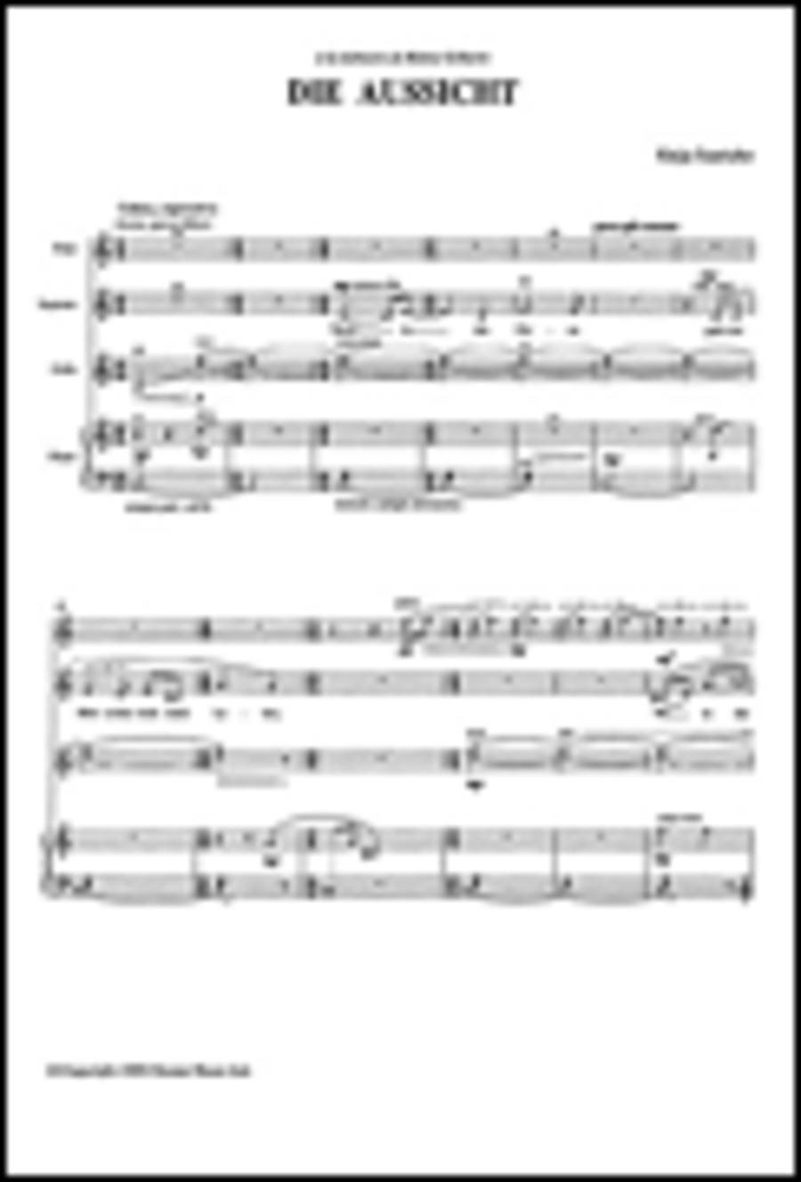 Kaija Saariaho: Die Aussicht (Score And Parts) Flute scores gallery preview page 1