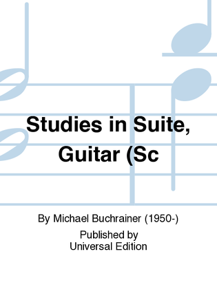 Studies In Suite, Guitar (Sc