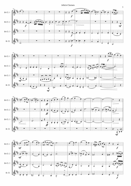 Jellicle Clarinets for clarinet quartet (3 B flats and 1 Bass) image number null
