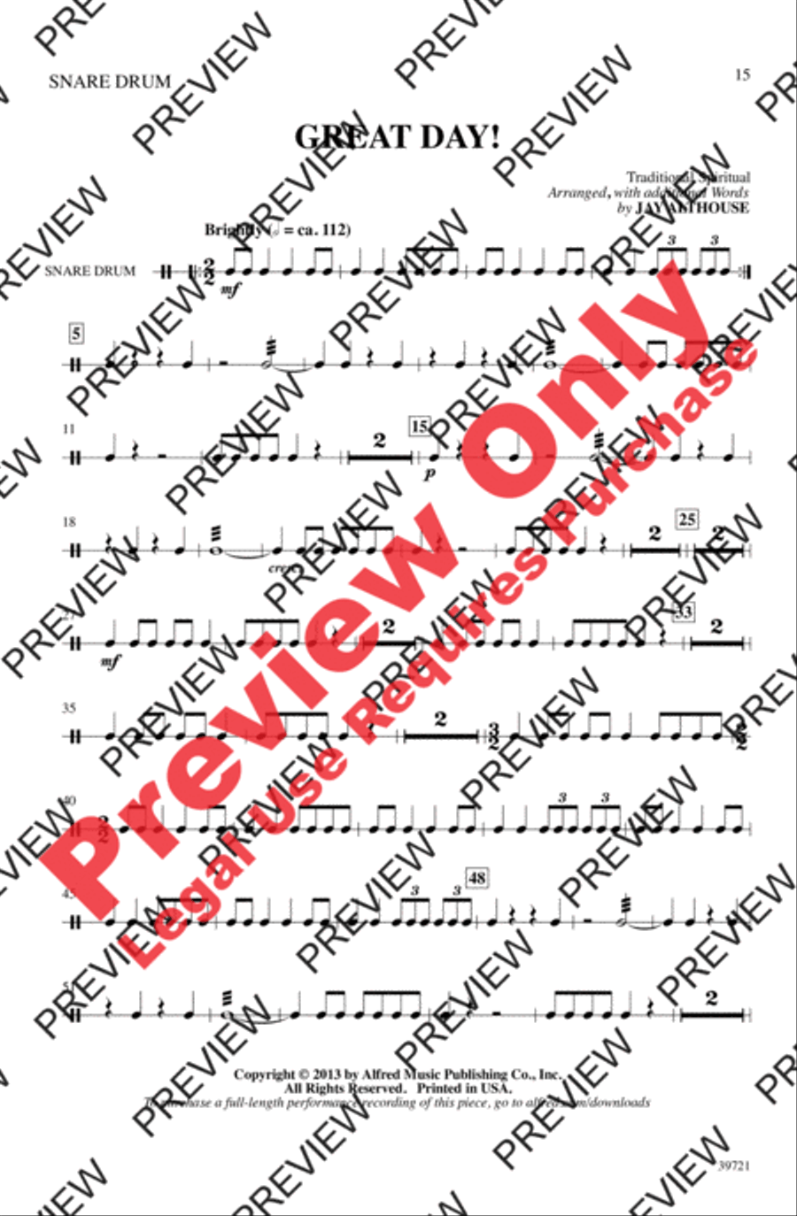 Great Day! 4-Part scores gallery preview page 15