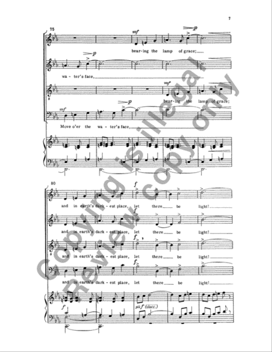 Let There Be Light! (Choral Score) 4-Part scores gallery preview page 20