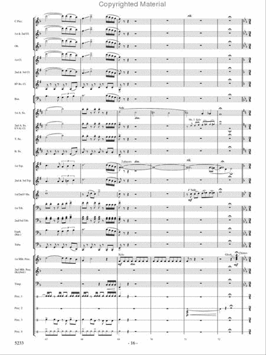 Upon These Wings Concert Band scores gallery preview page 15