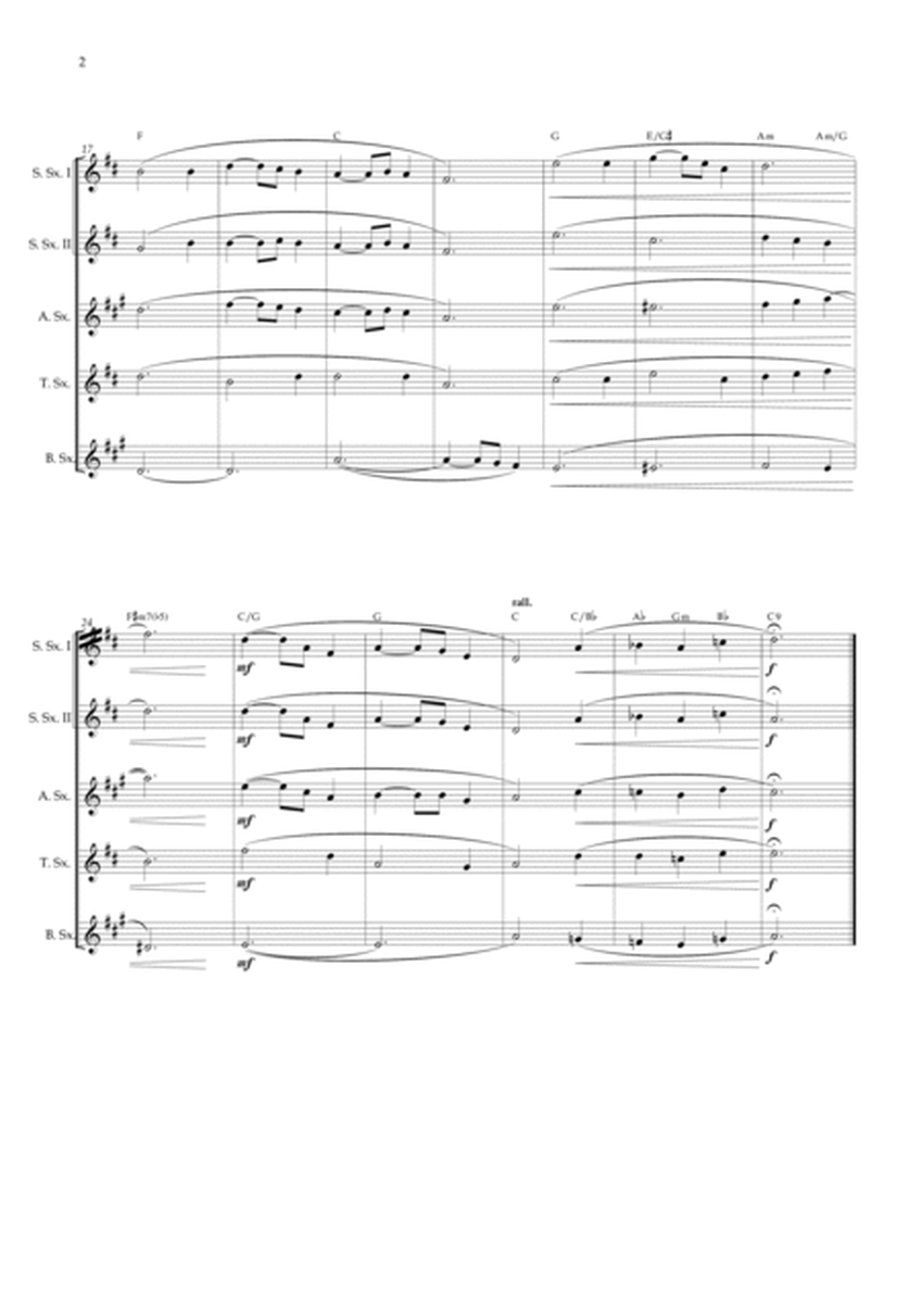 Silent night (Saxophone Quintet) chords image number null