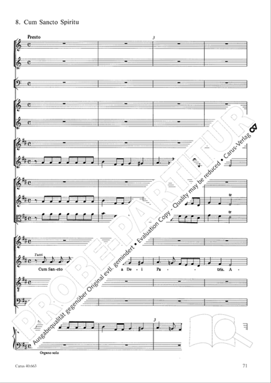Mass in D minor (Missa in d) ATB scores gallery preview page 87