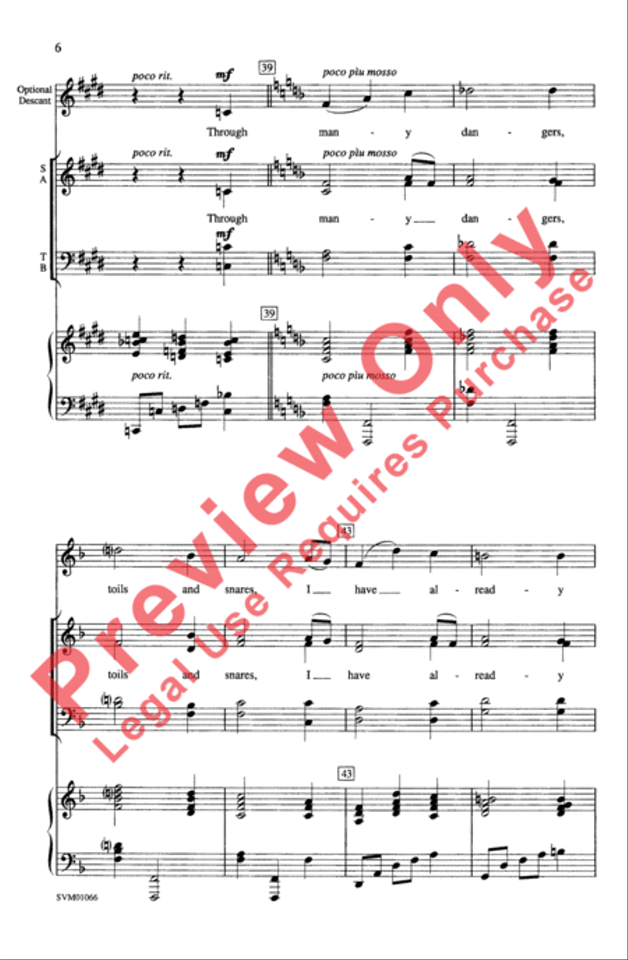 Amazing Grace 4-Part scores gallery preview page 6