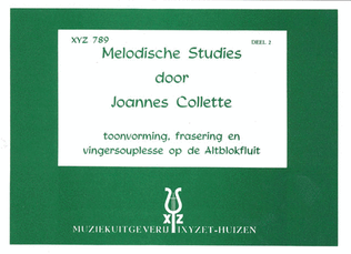 Book cover for Melodische Studies 2