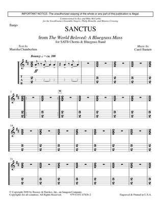 Sanctus (from The World Beloved: A Bluegrass Mass) - Banjo