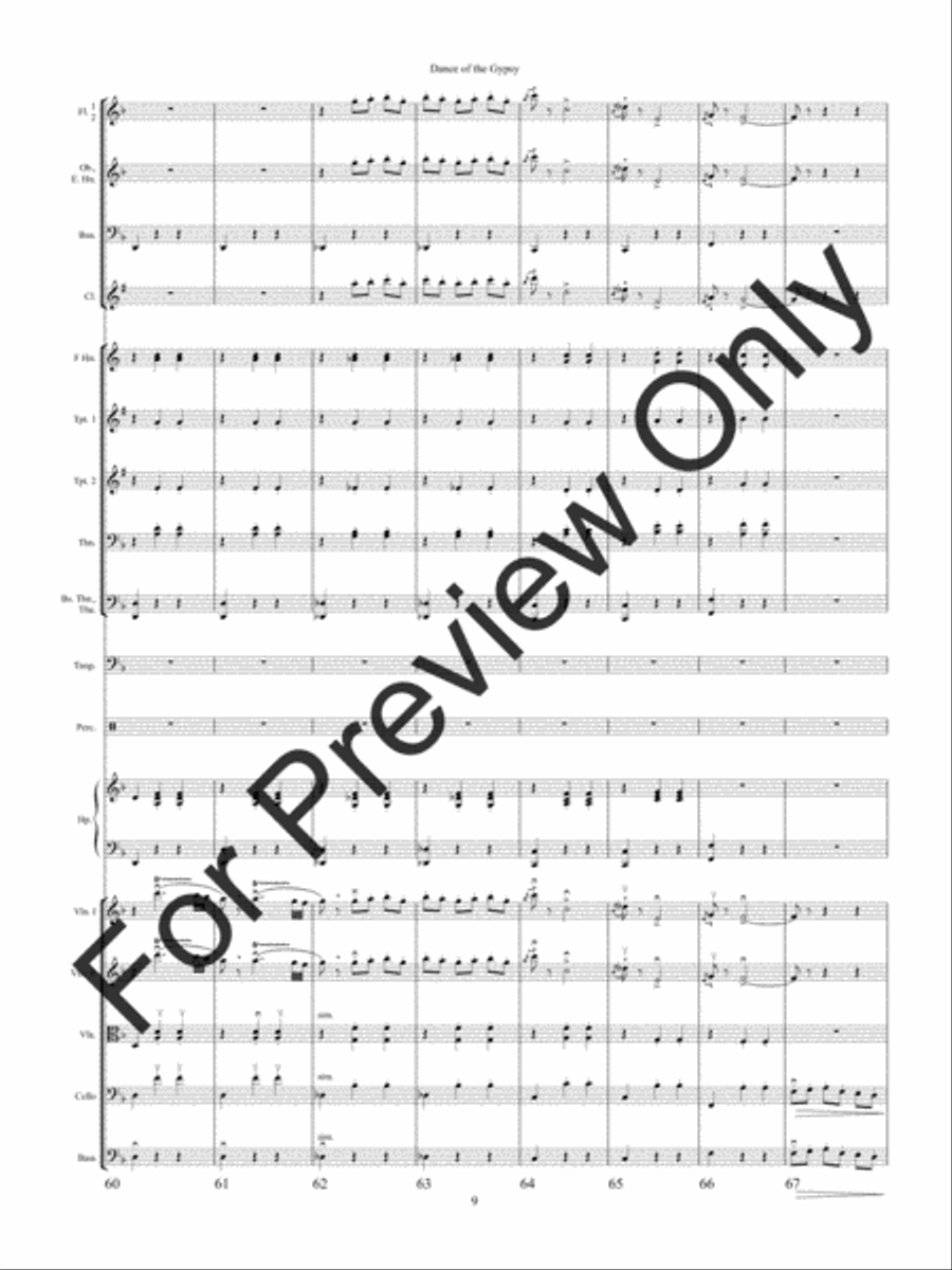 Dance of the Gypsy Dance of the Gypsy String Orchestra scores gallery preview page 12
