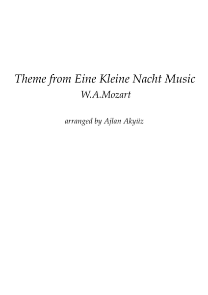 Theme from Eine Kleine Nachtmusik  image number null