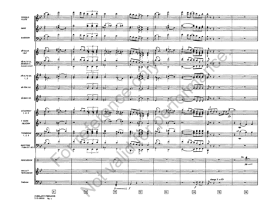 Jubilant Prelude Concert Band scores gallery preview page 5