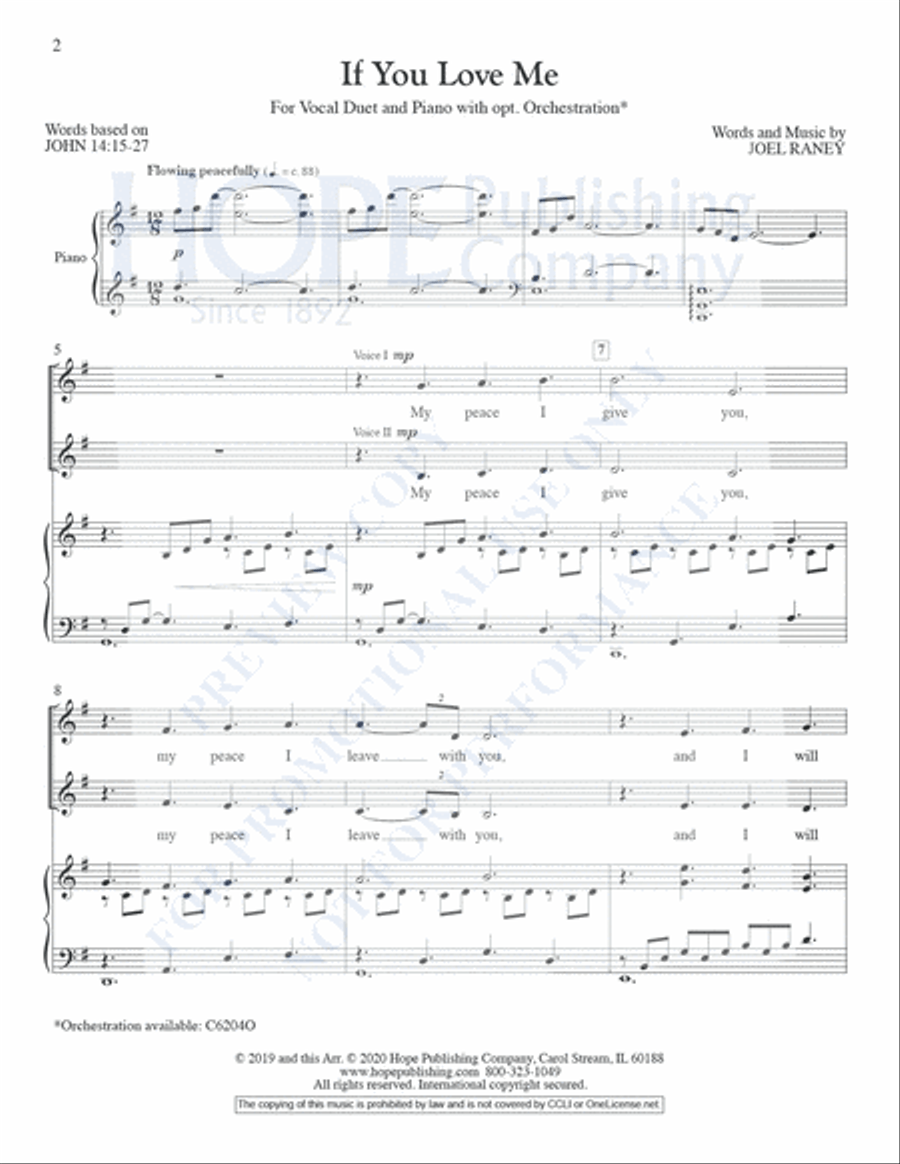 If You Love Me Vocal Duet scores gallery preview page 3