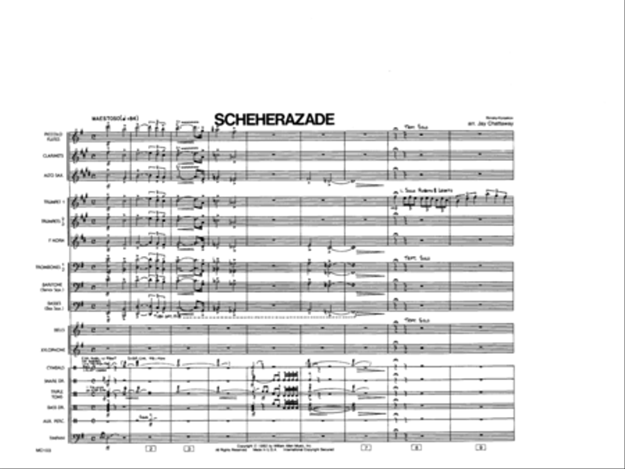 Scheherazade Scheherazade Marching Band scores gallery preview page 2