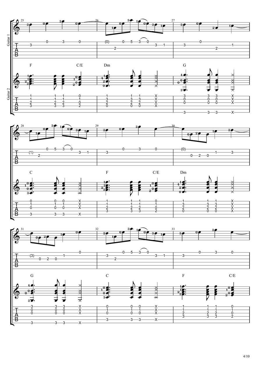 Are You Bored Yet? Guitar Tablature scores gallery preview page 4