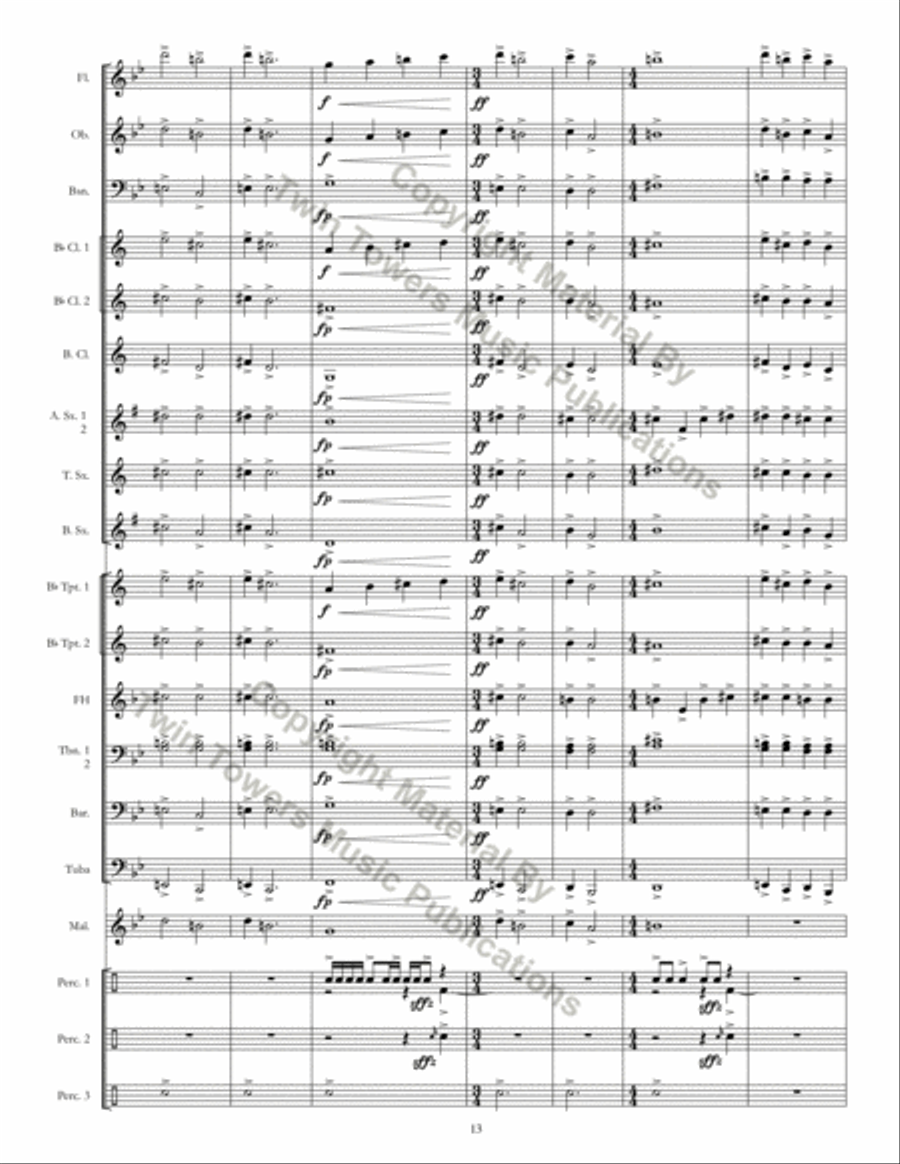 Introit Concert Band scores gallery preview page 14