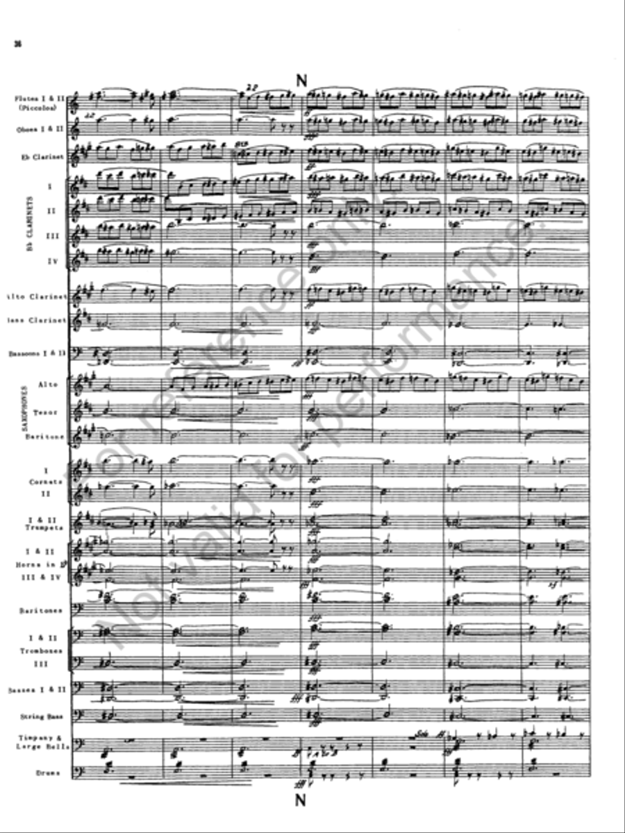The Golden Legend Concert Band scores gallery preview page 32