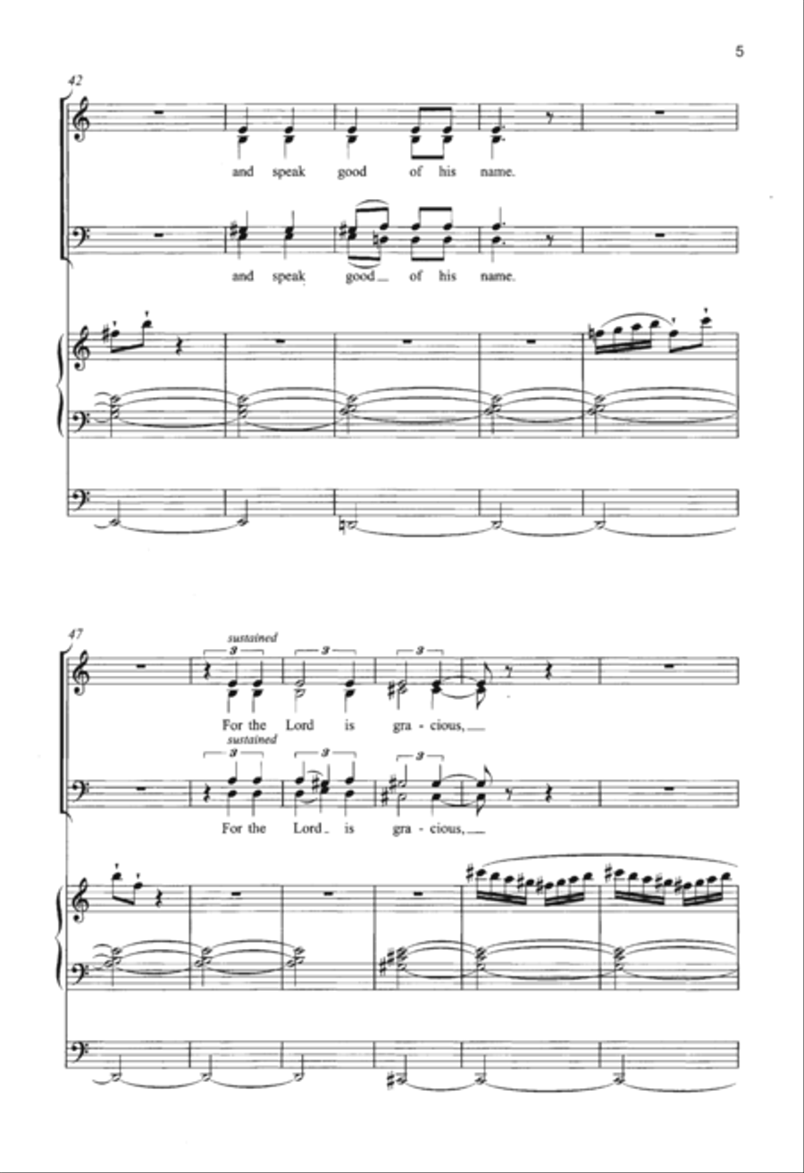 Jubilate Deo In C Major 4-Part scores gallery preview page 5
