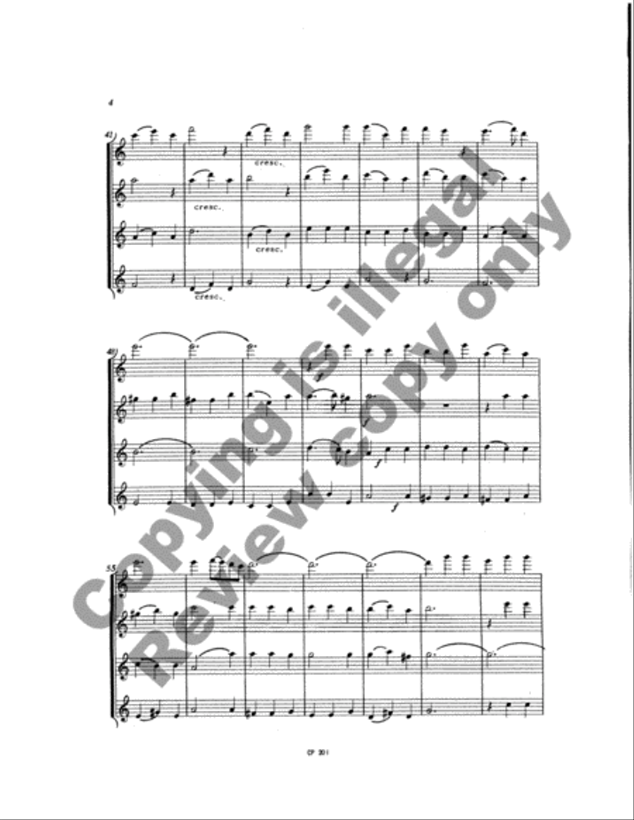 Music from Bonduca Music from Bonduca Flute Quartet scores gallery preview page 8