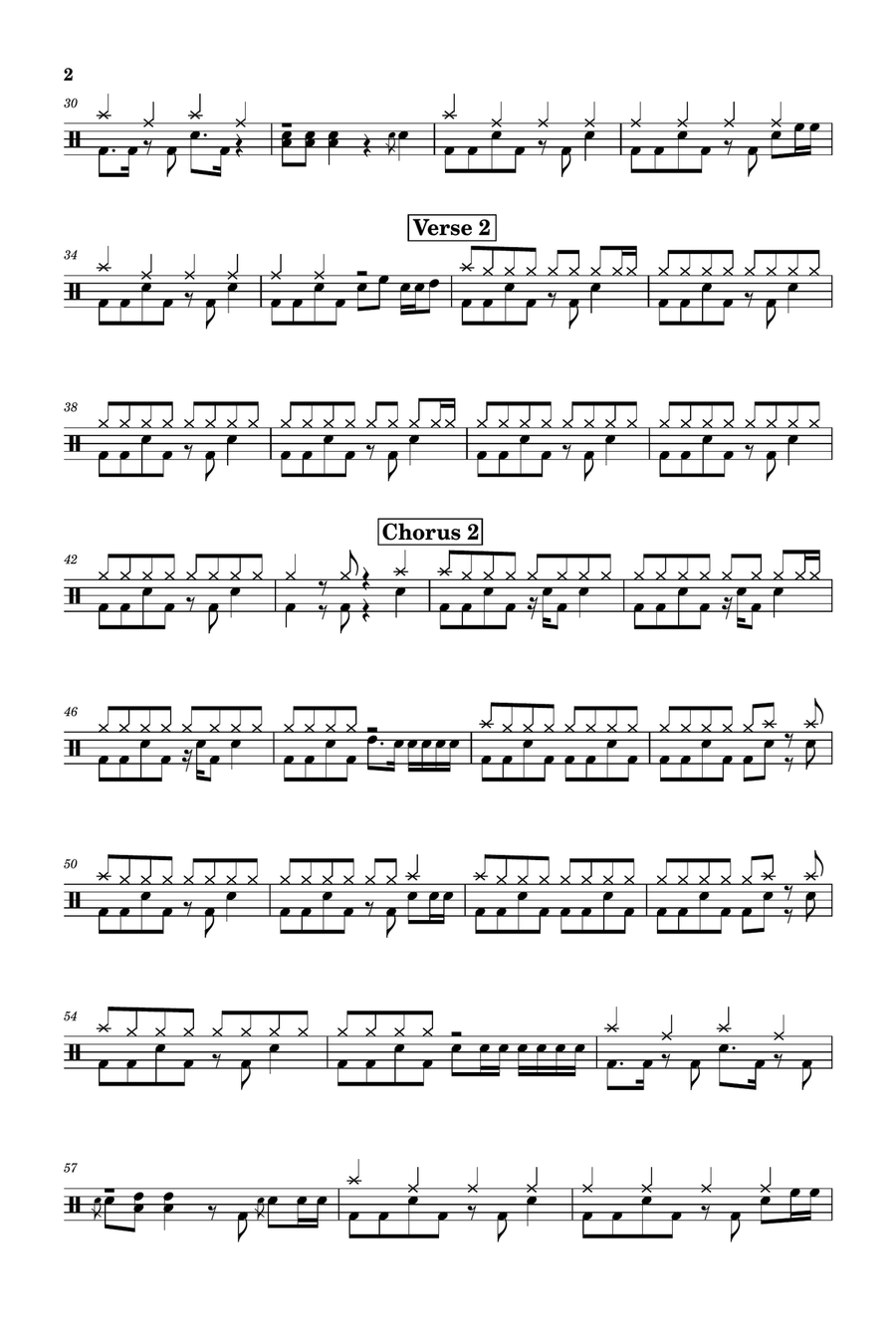 Unsung Drum Set scores gallery preview page 2