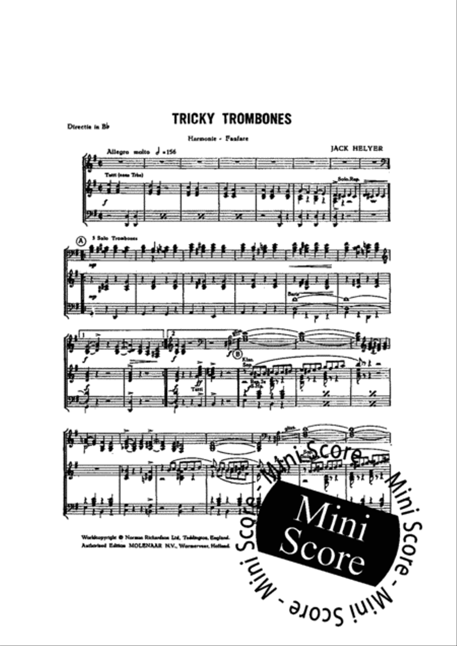 Tricky Trombones Concert Band scores gallery preview page 5