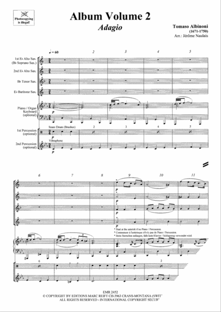 Album Volume 2 Saxophone Ensemble scores gallery preview page 3