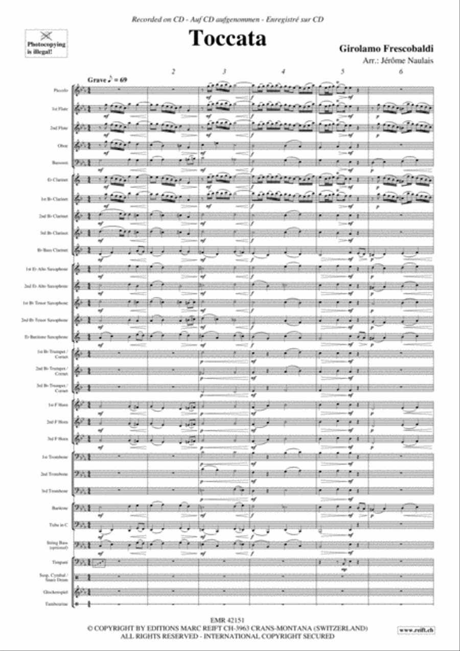 Toccata Toccata Concert Band scores gallery preview page 3