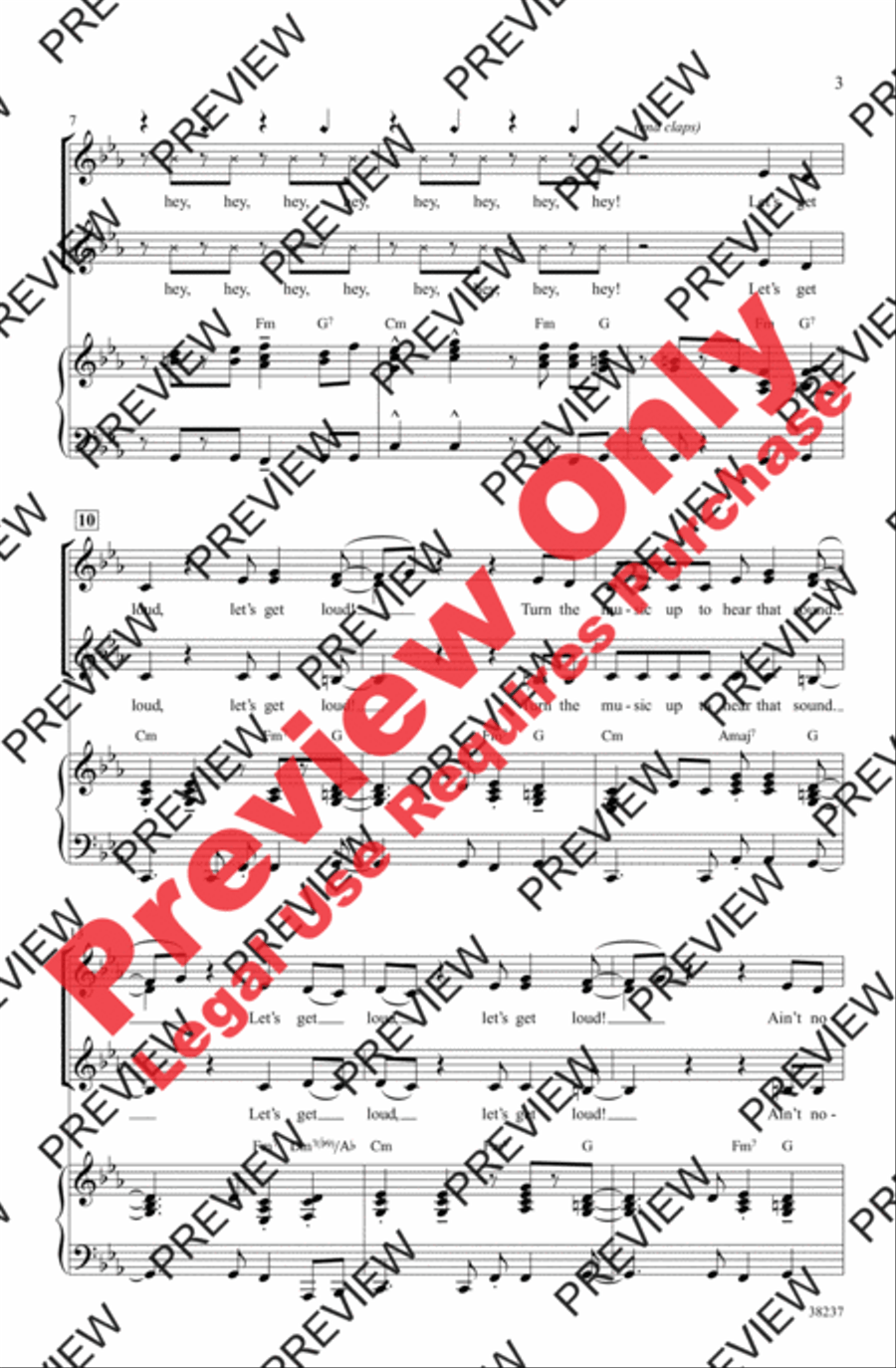 Let's Get Loud Women's Choir scores gallery preview page 3