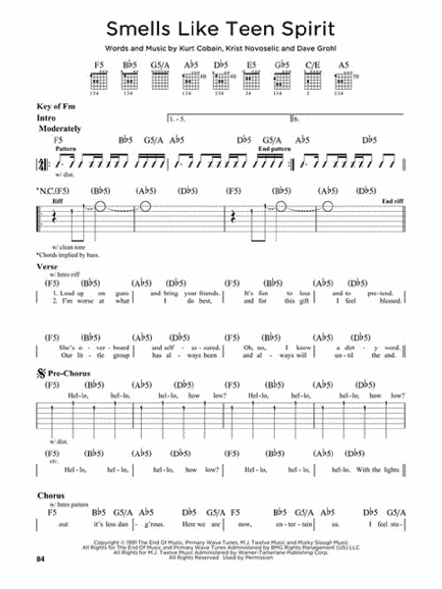 First 50 Rock Songs You Should Play on Electric Guitar Electric Guitar scores gallery preview page 6