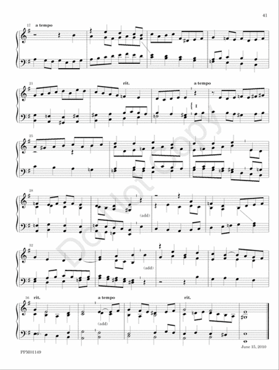 Organ Works for the Church Year Organ scores gallery preview page 47