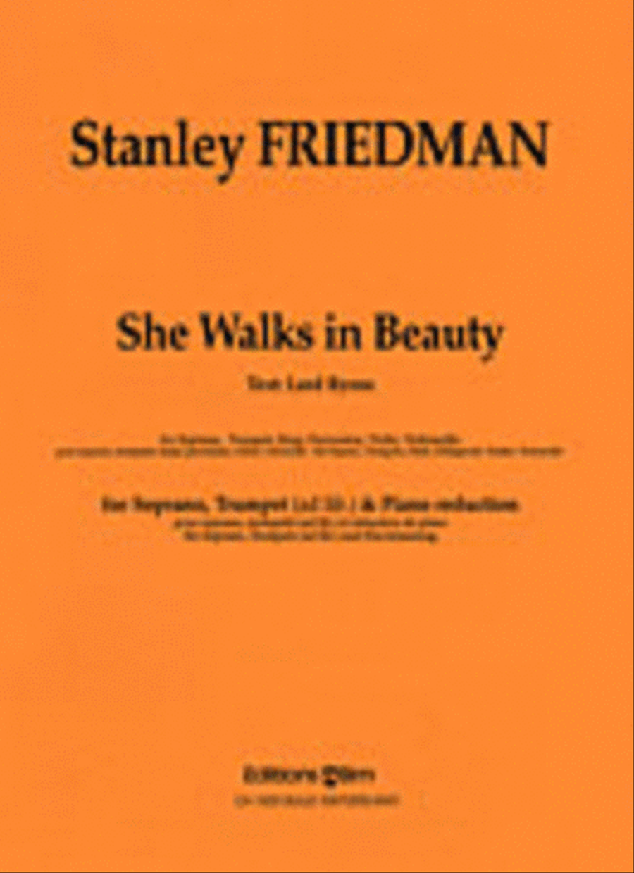 She walks in Beauty Soprano Voice scores gallery preview page 1
