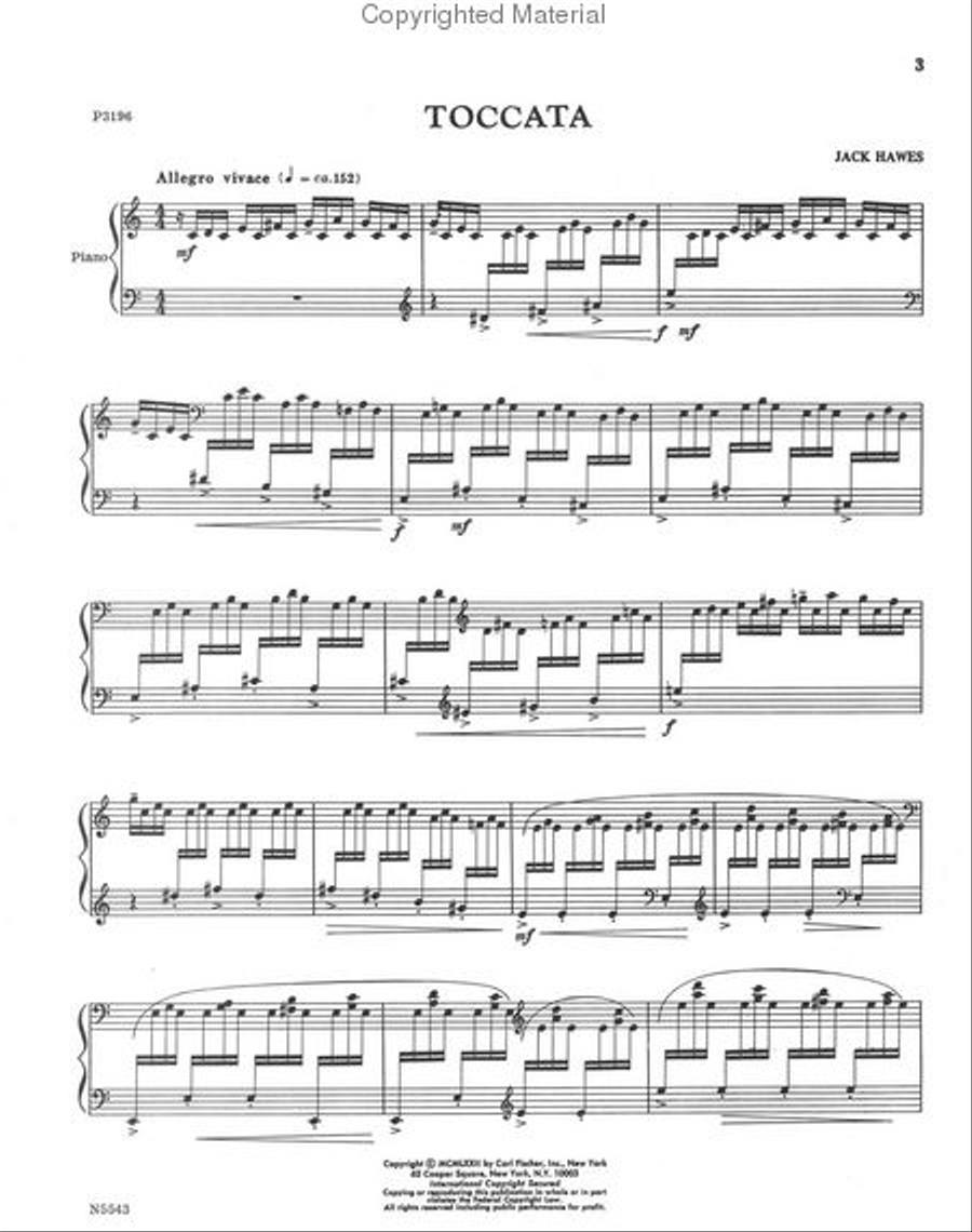 Toccata Toccata Piano Solo scores gallery preview page 2