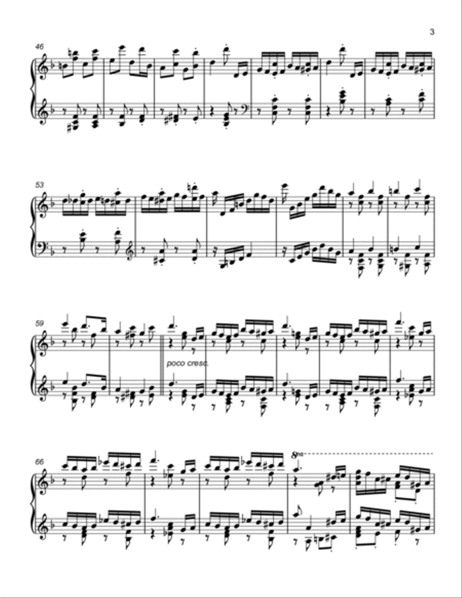 The Nutcracker, Op. 71, TH 14: Overture Piano Solo scores gallery preview page 3