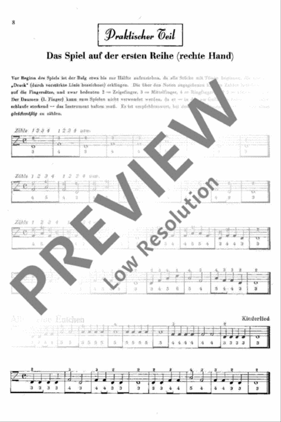 Neue Schule für die zweireihige Handharmonika Accordion scores gallery preview page 9