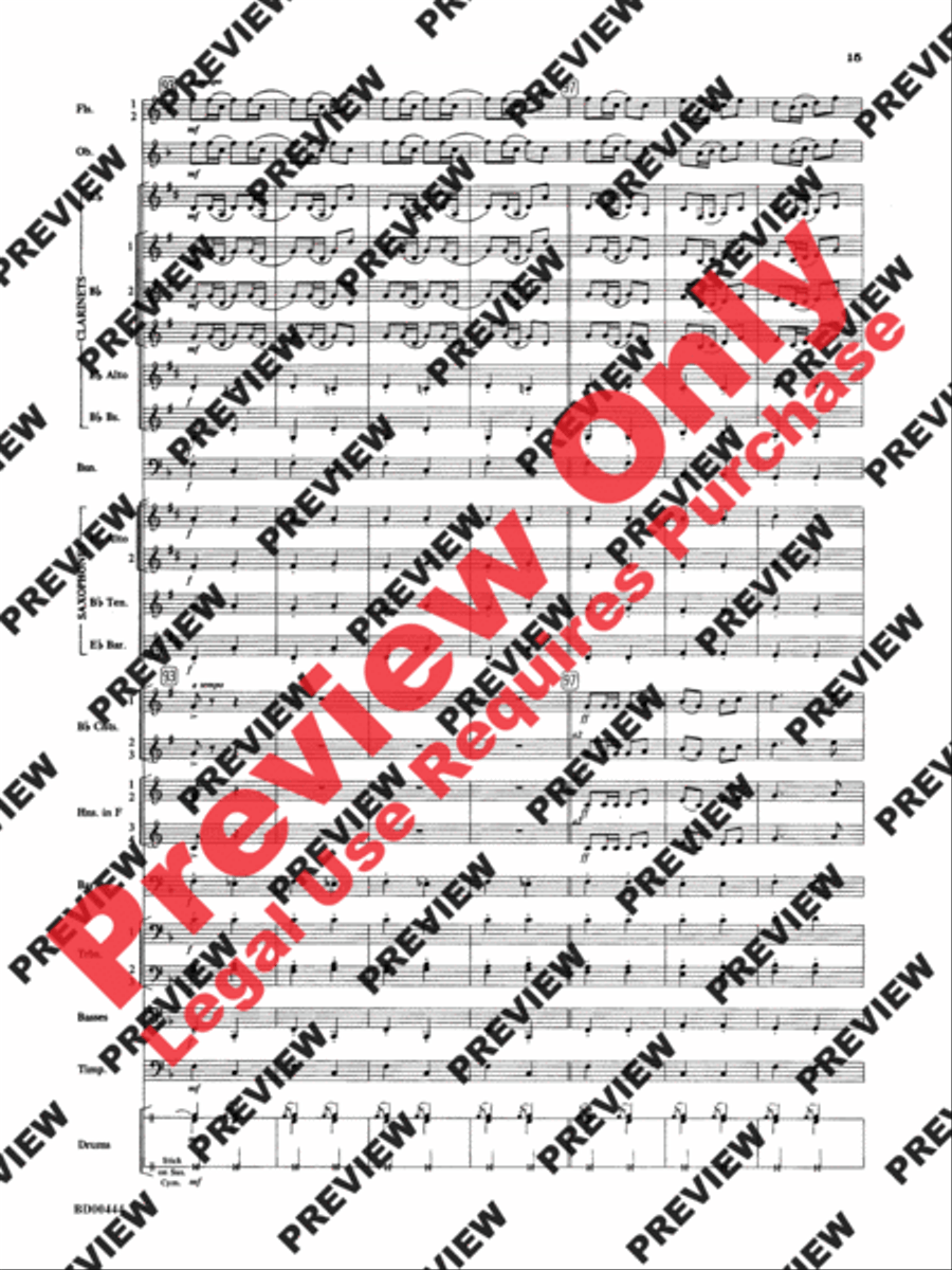 Lethbridge Overture Concert Band scores gallery preview page 16