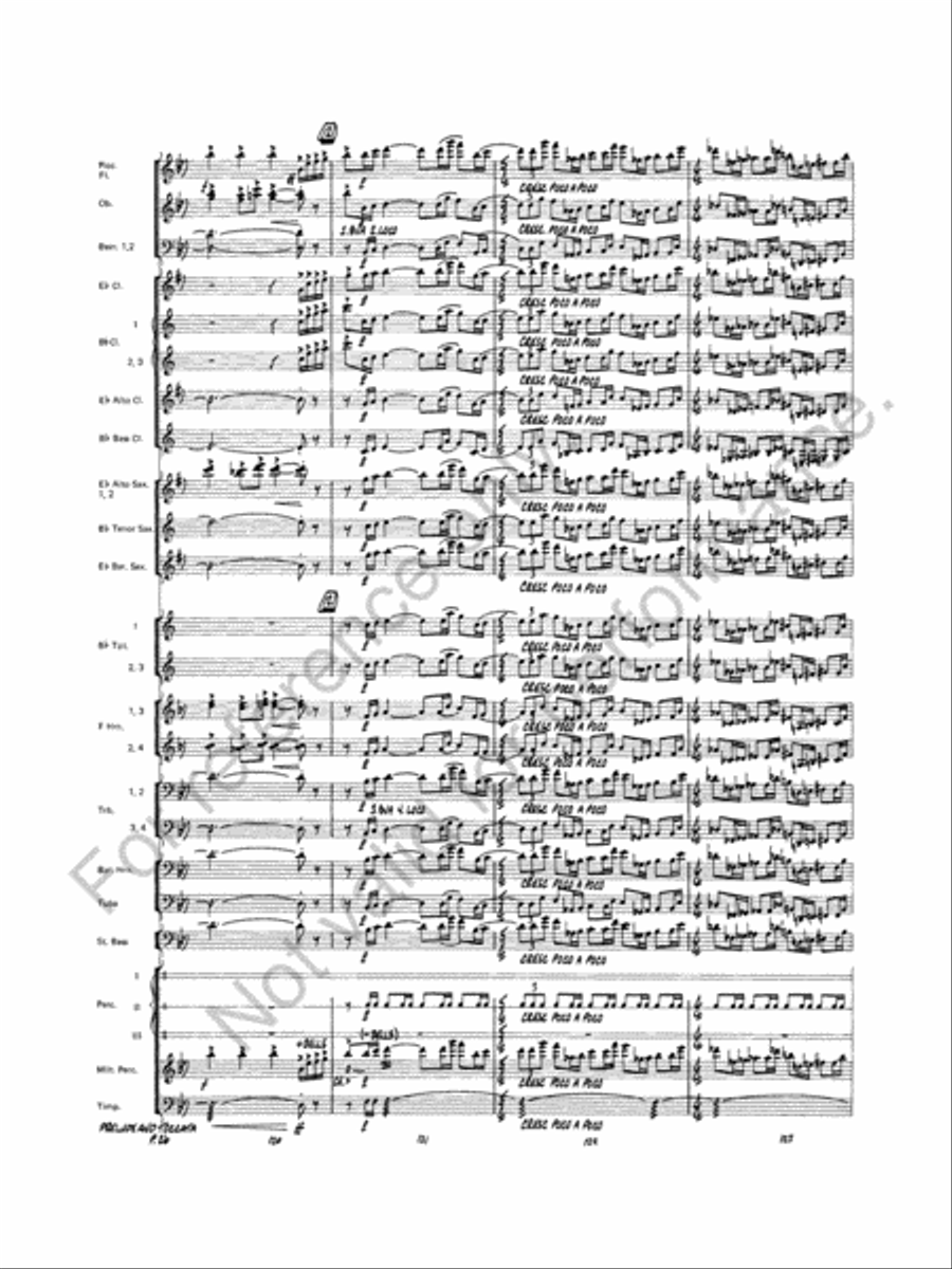 Prelude And Toccata Concert Band scores gallery preview page 27