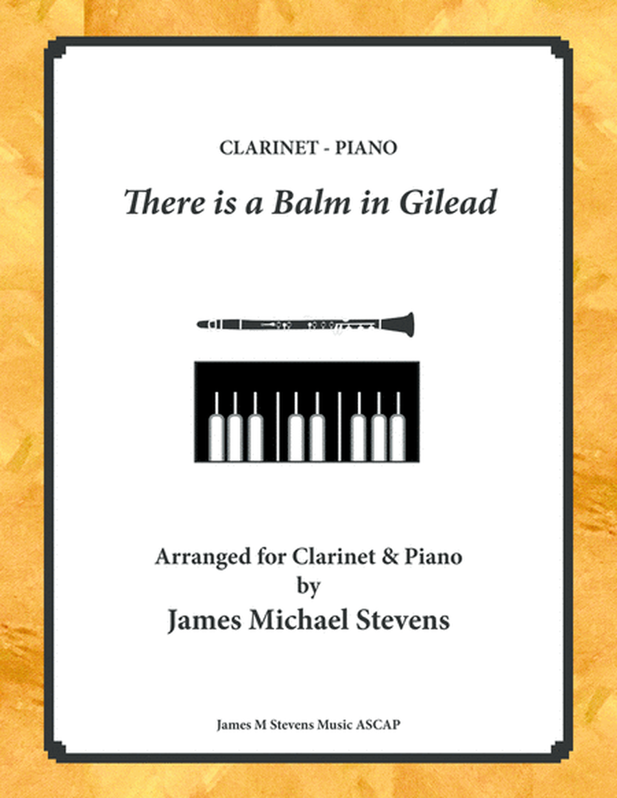 There is a Balm in Gilead - Clarinet & Piano image number null