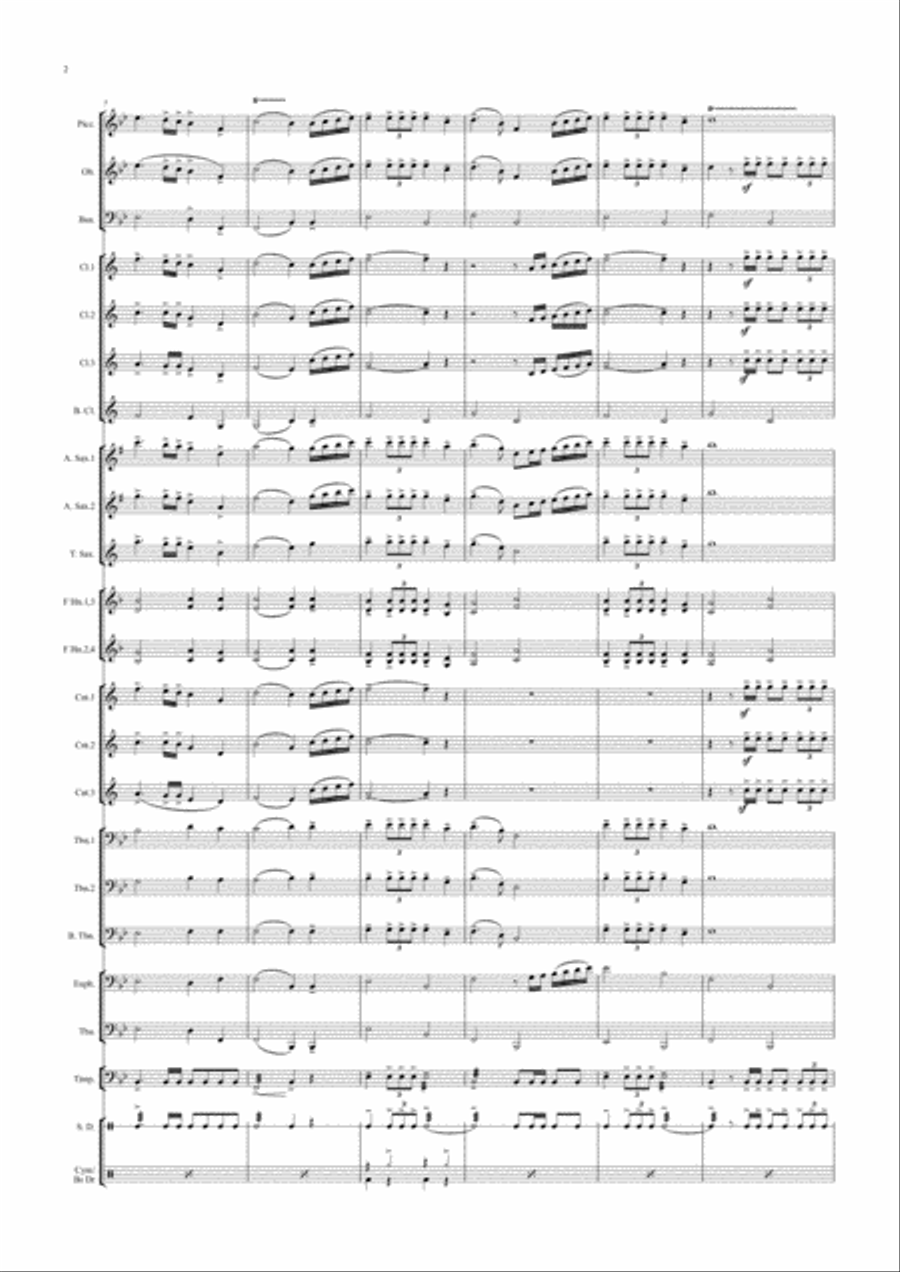 Taat Setia ( Slow March 80 Steps ) Concert Band scores gallery preview page 2