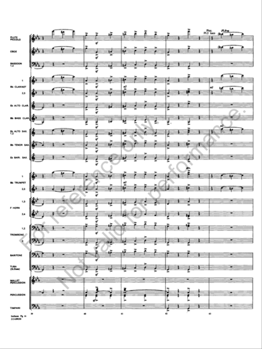 Indiana State Band Indiana State Band Concert Band scores gallery preview page 17