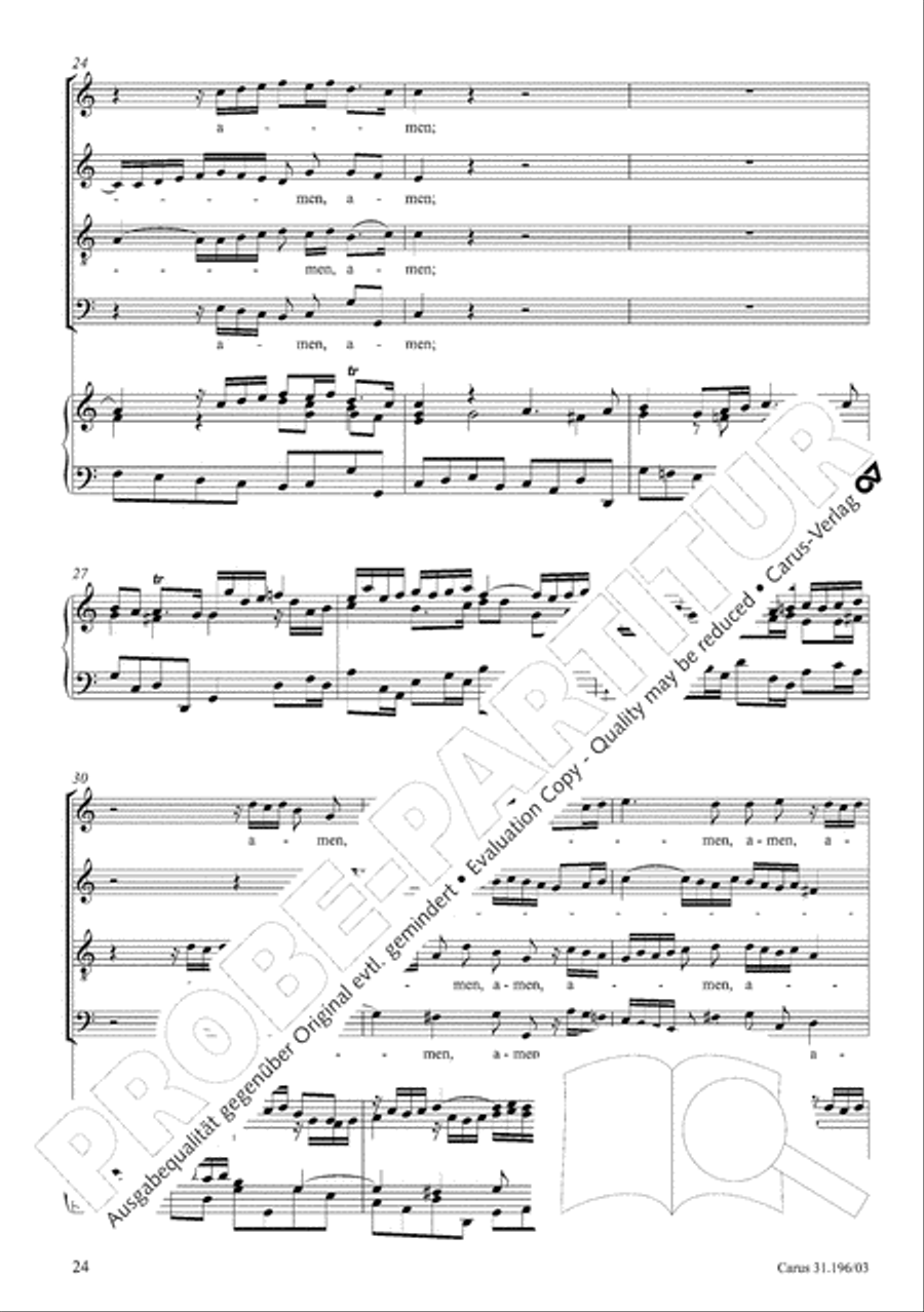 The Lord is mindful of us (Der Herr denket an uns) STB scores gallery preview page 25