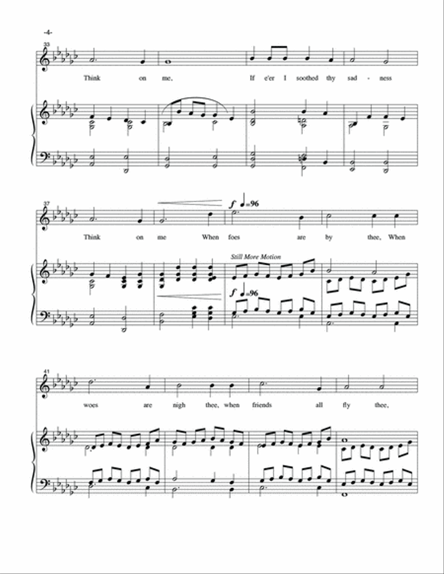 Think On Me High Voice scores gallery preview page 5