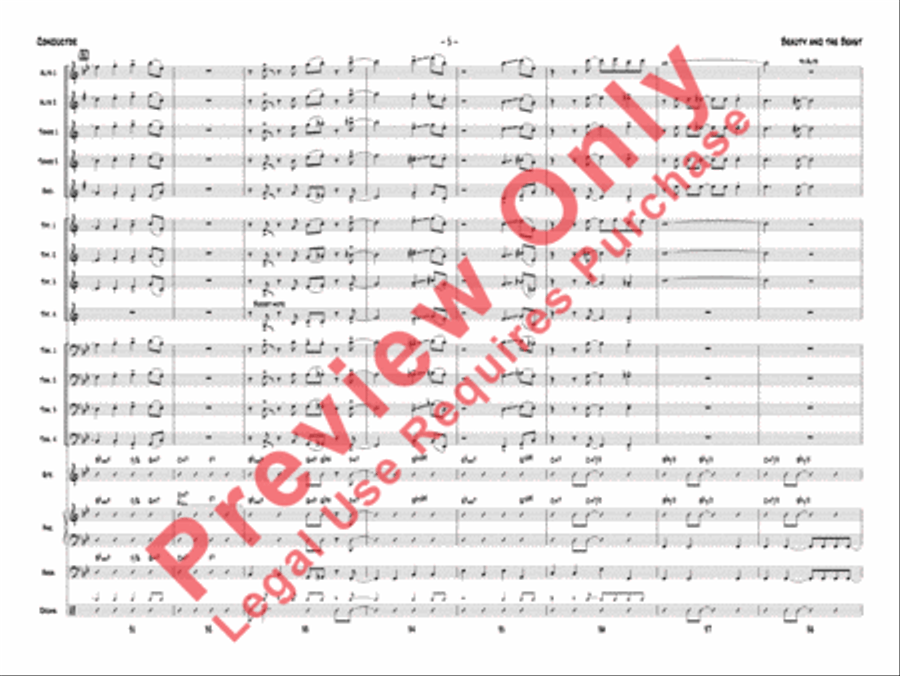 Beauty and the Beast Beauty and the Beast Jazz Ensemble scores gallery preview page 8